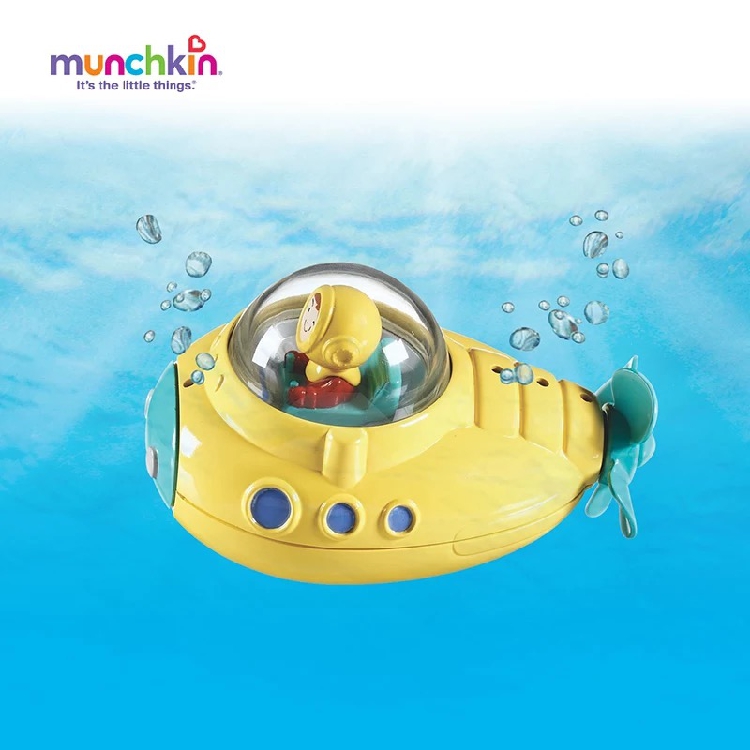 美国Munchkin/麦肯齐麦肯奇儿童洗澡沐浴玩具探险潜水艇宝宝玩具